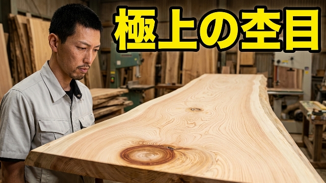 杢目、節が語る自然の凄み！